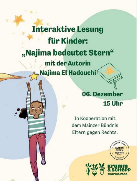 Lesung für Kinder aus dem Kinderbuch „Najima bedeutet Stern“ 
