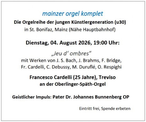 mainzer orgel komplet